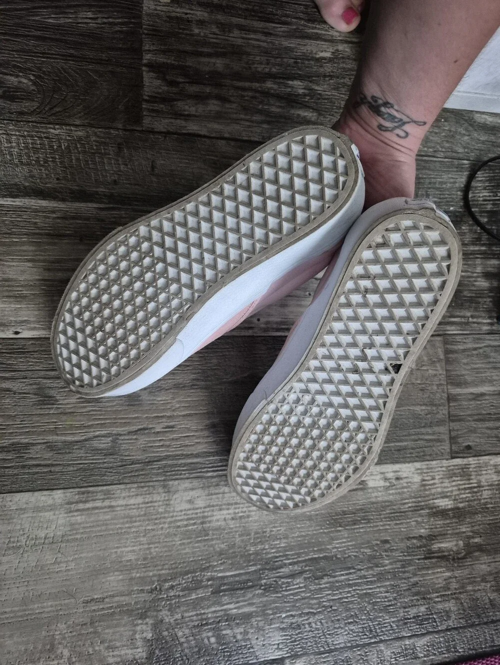 Vans Slip On Stackfrom Suede Sneakers Platform Rose Pink Size 9.5